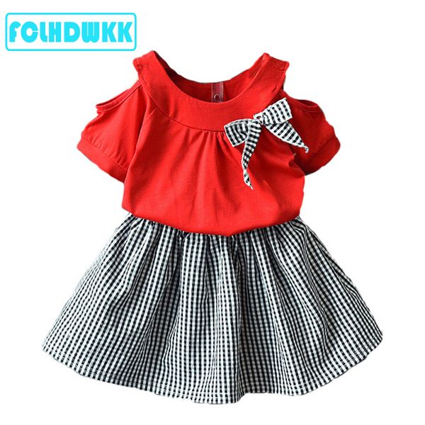 2020 summer girls 2pcs children plaid dress suits t-shirt kids clothing sets short sleeve baby girl clothes children clothes set, White
2020 summer girls 2pcs children plaid dress suits t-shirt kids clothing sets short sleeve baby girl clothes children clothes set, White