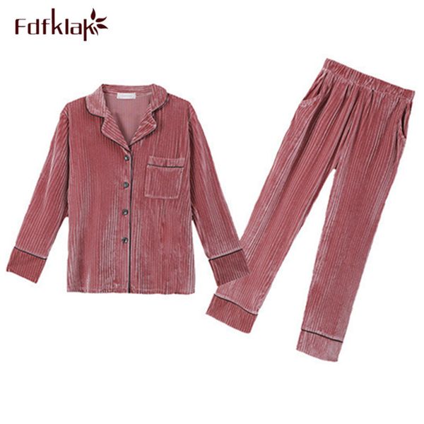 fdfklak autumn winter pajamas for women new long sleeve sleepwear set women's pyjamas sets gold velvet nightwear pijama mujer, Blue;gray
fdfklak autumn winter pajamas for women new long sleeve sleepwear set women's pyjamas sets gold velvet nightwear pijama mujer, Blue;gray