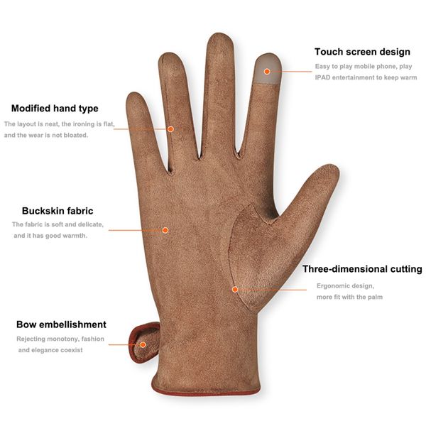 wholesale-wholesalefull finger gloves women\\'s suede touch screen gloves bow-knot touch screen thermal handwear
wholesale-wholesalefull finger gloves women\\'s suede touch screen gloves bow-knot touch screen thermal handwear