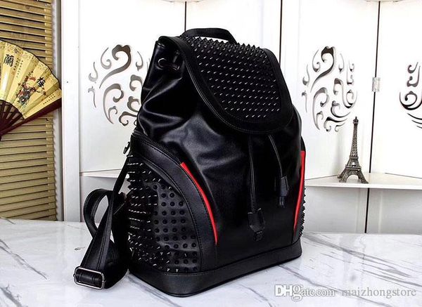 rock and fashion style black genuine leather large capacity man fashion luxury purse real leahter mens backpacks travel bags
rock and fashion style black genuine leather large capacity man fashion luxury purse real leahter mens backpacks travel bags