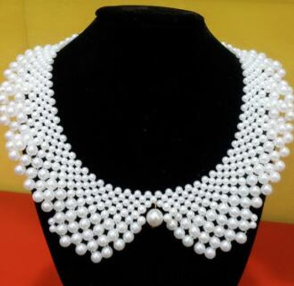 handmade simulated pearl collar necklace choker necklace jewelry wholesale, Golden;silver
handmade simulated pearl collar necklace choker necklace jewelry wholesale, Golden;silver