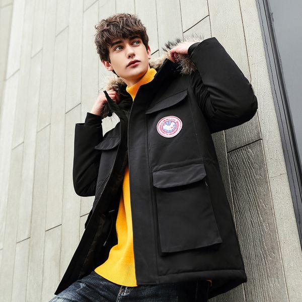 2019 winter collection men's down jacket thick korean version slim thick warm handsome handsome down jacket man hooded, Black
2019 winter collection men's down jacket thick korean version slim thick warm handsome handsome down jacket man hooded, Black