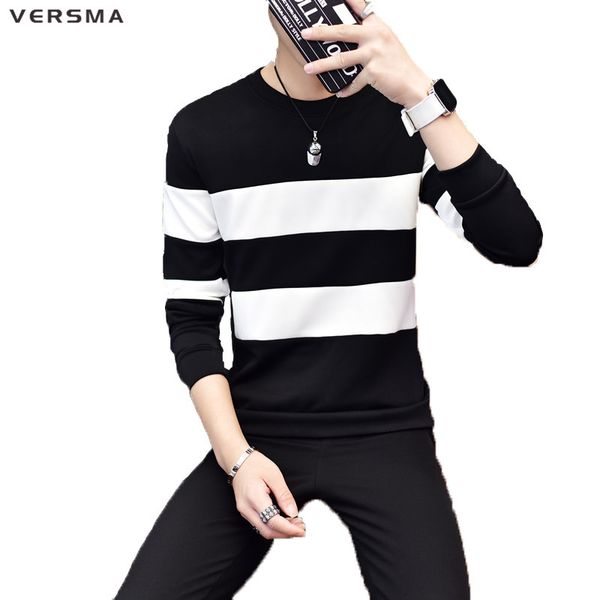 men's hoodies & sweatshirts versma 2021 striped patchwork mens and fashion long sleeve casual novelty men sweatshirt hoodie 5xl, Black
men's hoodies & sweatshirts versma 2021 striped patchwork mens and fashion long sleeve casual novelty men sweatshirt hoodie 5xl, Black