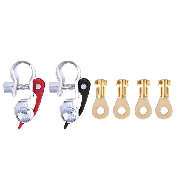 4pcs copper battery connection terminals + 1 pair steel screw crimping clamp corrosion resistance
4pcs copper battery connection terminals + 1 pair steel screw crimping clamp corrosion resistance
