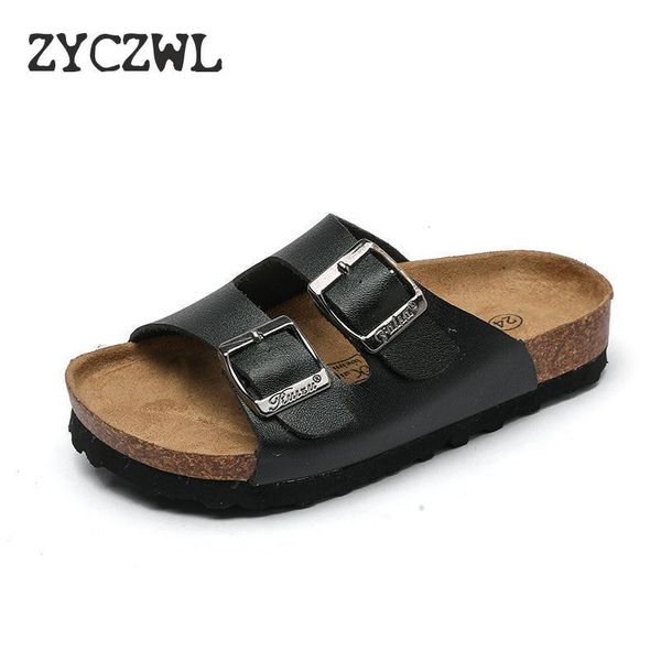 new summer boys slippers for children cork sandals outdoor non-slip soft leather girls beach shoes kids fashion sport slipp y200404, Black;grey
new summer boys slippers for children cork sandals outdoor non-slip soft leather girls beach shoes kids fashion sport slipp y200404, Black;grey