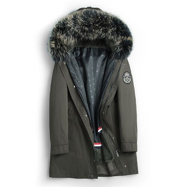 liner raccoon coat collar hooded real fur parka plus size winter jacket men casaco g-29p0929 yy922, Black
liner raccoon coat collar hooded real fur parka plus size winter jacket men casaco g-29p0929 yy922, Black