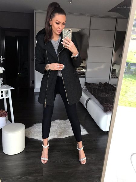 winter designer jackets solid color hooded long sleeve with hat plus size clothing 5xl plus velvet womens, Black;brown 
winter designer jackets solid color hooded long sleeve with hat plus size clothing 5xl plus velvet womens, Black;brown