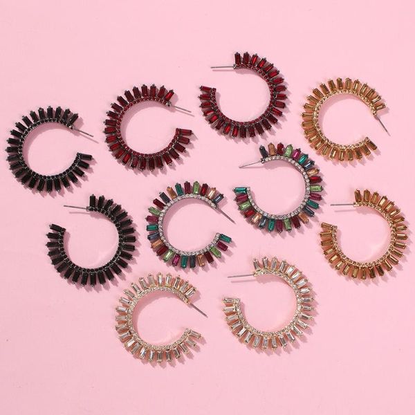 dangle & chandelier e6526 western style c- shaped full of crystals earrings cool street snap fashion colorful geometry semi-circular ear st, Silver
dangle & chandelier e6526 western style c- shaped full of crystals earrings cool street snap fashion colorful geometry semi-circular ear st, Silver
