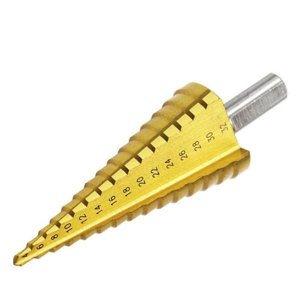 hss 4241 triangle handle titanium plated spiral groove step drill step drill pagoda multi-function 4-12/4-20/4-32
hss 4241 triangle handle titanium plated spiral groove step drill step drill pagoda multi-function 4-12/4-20/4-32