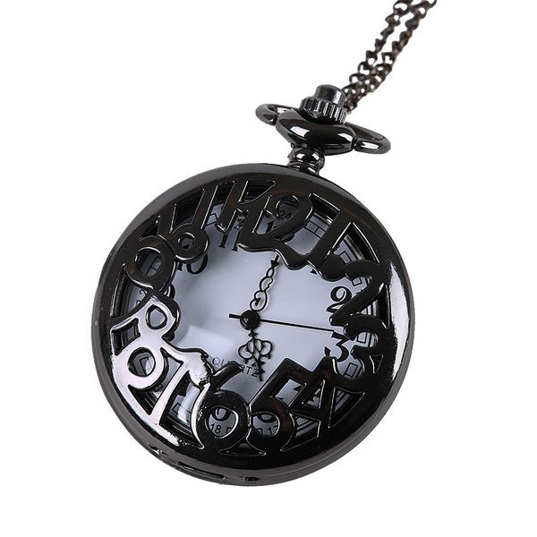 quartz pocket watch vintage creative black carved with big arabic numerals design fashion pocket watch with, Slivery;golden
quartz pocket watch vintage creative black carved with big arabic numerals design fashion pocket watch with, Slivery;golden