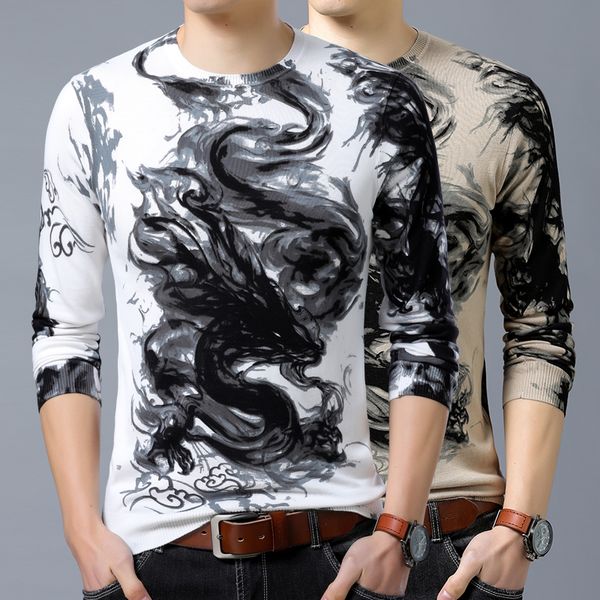 men pullover floral sweater shirt 2019 autumn winter round neck knitwear casual slim fit s-3xl sweater, White;black
men pullover floral sweater shirt 2019 autumn winter round neck knitwear casual slim fit s-3xl sweater, White;black