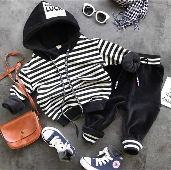 autumn winter baby clothing sets boys clothes sets boys thick plus hoodie + plush pants 2pcs/sets child clothing set, White
autumn winter baby clothing sets boys clothes sets boys thick plus hoodie + plush pants 2pcs/sets child clothing set, White