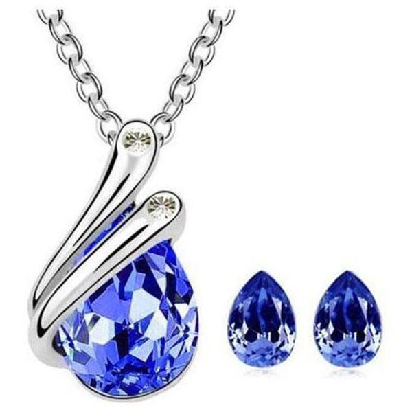 jrl fashion 18k white gold plated water drop crystal necklace earrings jewelry sets for women made with swarovski elements wedding kka6184, Silver
jrl fashion 18k white gold plated water drop crystal necklace earrings jewelry sets for women made with swarovski elements wedding kka6184, Silver