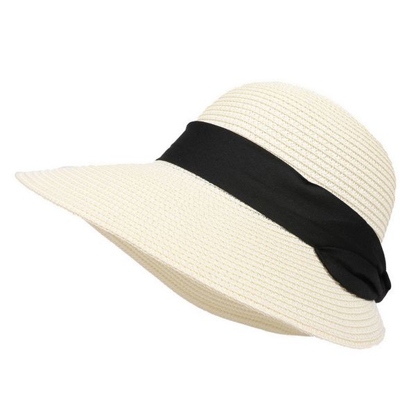 2019 simple summer outdoor beach hat female straw panama hat lady brand women flat bowknot straw cap glris fashion new, Black;white
2019 simple summer outdoor beach hat female straw panama hat lady brand women flat bowknot straw cap glris fashion new, Black;white