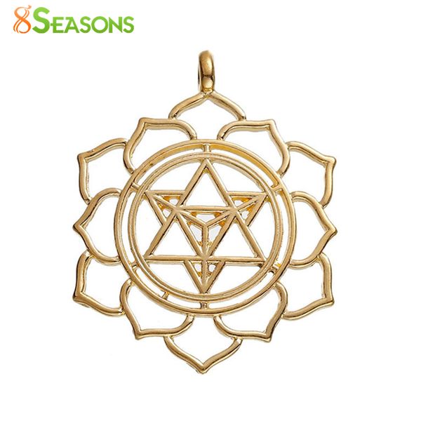 8seasons zinc based alloy merkaba meditation pendants round gold-color hollow 40mm(1 5/8") x 31mm(1 2/8"), 10 pcs, Silver
8seasons zinc based alloy merkaba meditation pendants round gold-color hollow 40mm(1 5/8") x 31mm(1 2/8"), 10 pcs, Silver