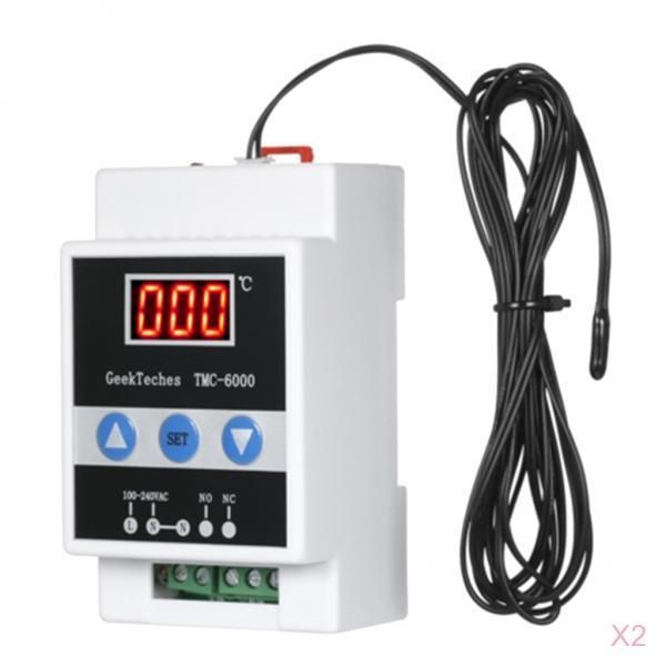 2 pieces tmc-6000 digital temperature controller with guide rail thermoregulator
2 pieces tmc-6000 digital temperature controller with guide rail thermoregulator