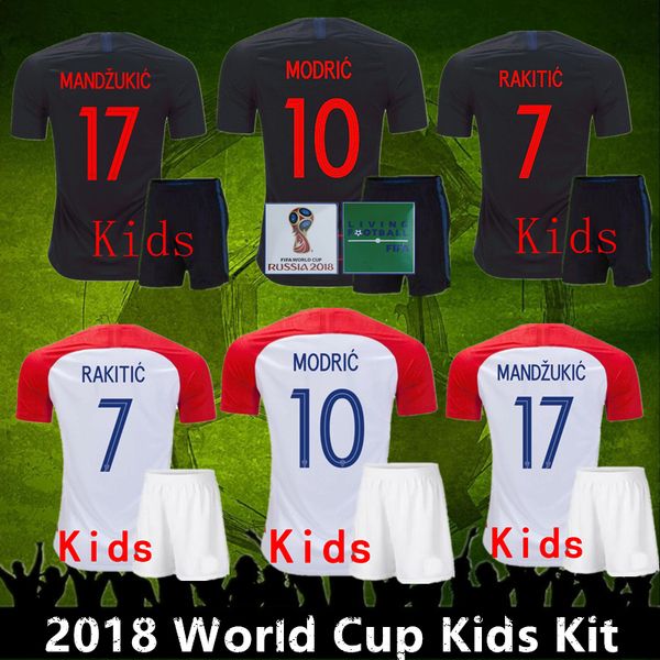 2018 world cup kids kit vida rebic rakitic hrvatska lovren soccer jersey luka modric voetbal croazia football shirts mandzukic, Black
2018 world cup kids kit vida rebic rakitic hrvatska lovren soccer jersey luka modric voetbal croazia football shirts mandzukic, Black