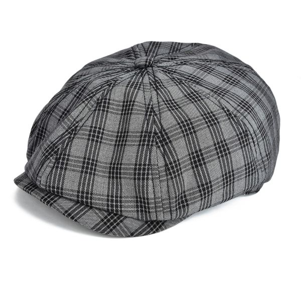 voboom black flat cap men large plaid newsboy caps cotton cabbie hat summer breathable glof hats 103, Blue;gray
voboom black flat cap men large plaid newsboy caps cotton cabbie hat summer breathable glof hats 103, Blue;gray