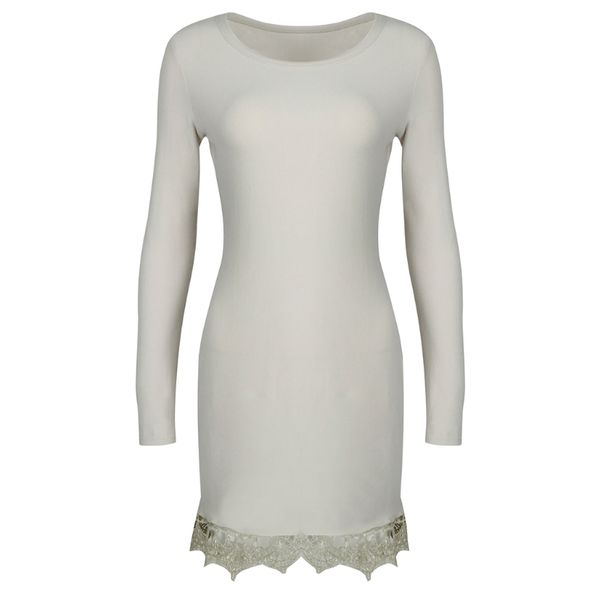 womens lace long sleeve o-neck patchwork chunky knitted mini jumper dress knitwear 23ge, White;black
womens lace long sleeve o-neck patchwork chunky knitted mini jumper dress knitwear 23ge, White;black