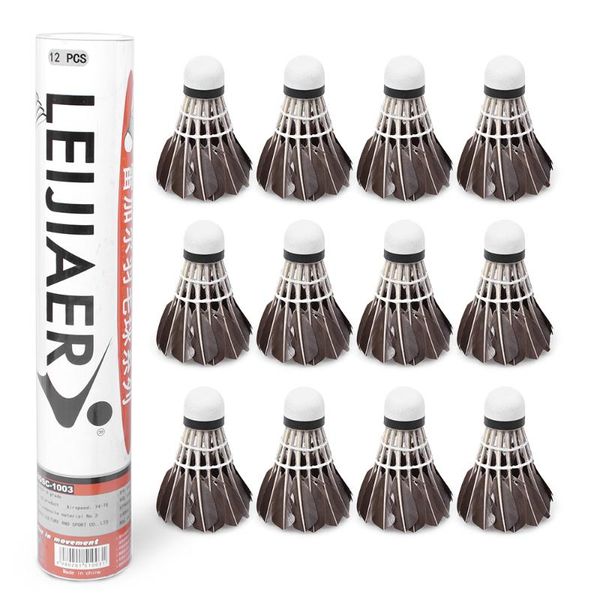 12pcs/barrel duck feather badminton shuttlecocks indoor outdoor sports training badminton birdies balls
12pcs/barrel duck feather badminton shuttlecocks indoor outdoor sports training badminton birdies balls