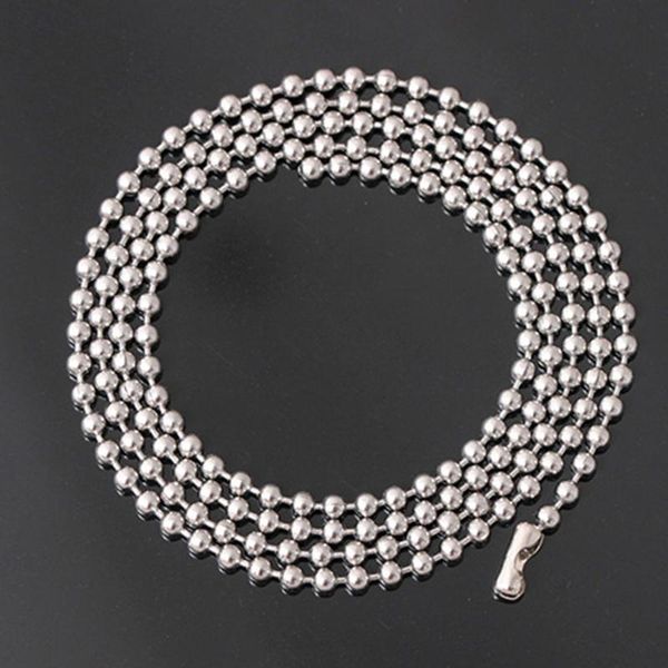 long stainless steel ball beads necklace personalized fashion casual jewelry men women necklace for party wedding, Silver
long stainless steel ball beads necklace personalized fashion casual jewelry men women necklace for party wedding, Silver
