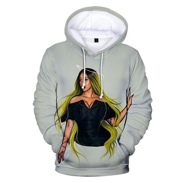 female rapper cardi b digital print hat sweatshirts colorful long sleeve regular o neck womens hoodies, Black
female rapper cardi b digital print hat sweatshirts colorful long sleeve regular o neck womens hoodies, Black