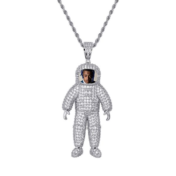p memory customized 18k gold plated copper spaceman style fashion luxury men women glaring zircon hip hop necklace pendant, Silver
p memory customized 18k gold plated copper spaceman style fashion luxury men women glaring zircon hip hop necklace pendant, Silver