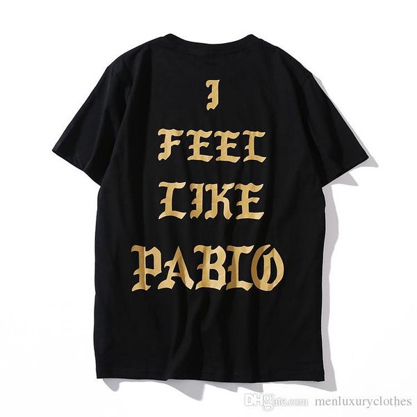 Mens Designer Summer Tshirts I FEEL LIKE PABIO Black White Tees Basic Kanye Fashion Tops
Mens Designer Summer Tshirts I FEEL LIKE PABIO Black White Tees Basic Kanye Fashion Tops