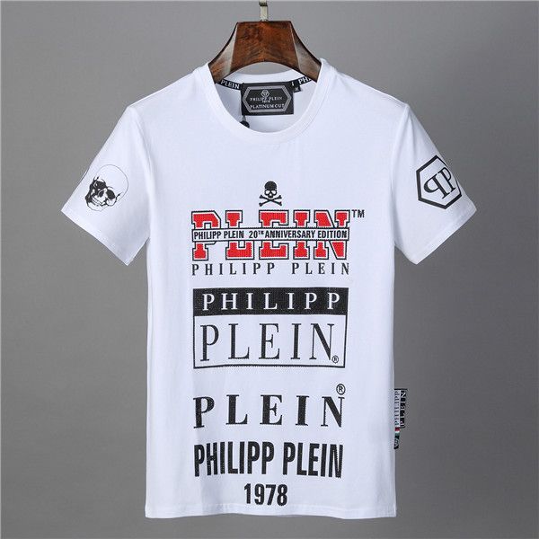 2019 new fashion printed phillip t-shirt skull head drilled cotton brand t shirt mens short sleeve luxury clothing, White;black
2019 new fashion printed phillip t-shirt skull head drilled cotton brand t shirt mens short sleeve luxury clothing, White;black