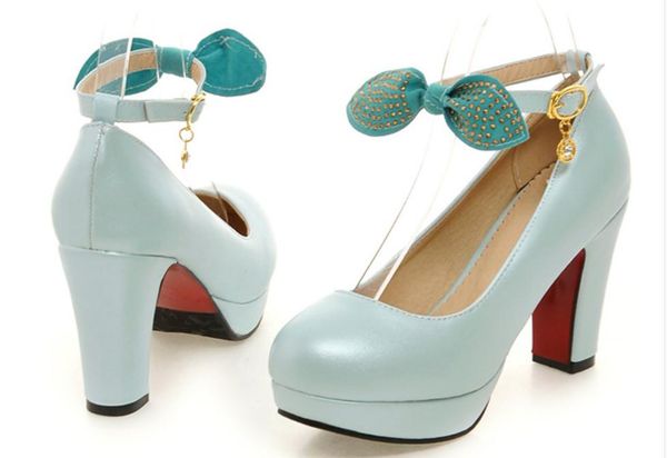 2018 bowknot women's shoes in spring and autumn with new style high heel coarse heel round head waterproof table@211, Black
2018 bowknot women's shoes in spring and autumn with new style high heel coarse heel round head waterproof table@211, Black