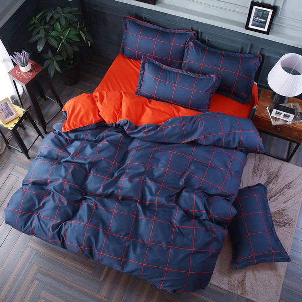 geometric plaid printed 4pcs girl boy kid bed cover set duvet cover child bed sheet pillowcase comforter bedding set 61021 
geometric plaid printed 4pcs girl boy kid bed cover set duvet cover child bed sheet pillowcase comforter bedding set 61021