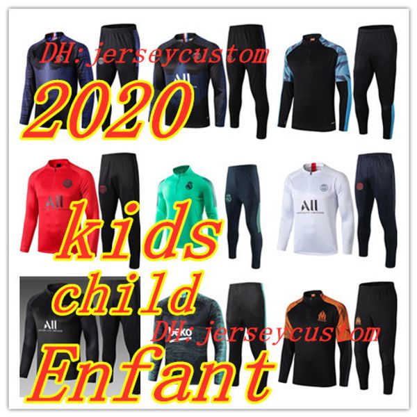 19 20 kids football tracksuit real madrid soccer enfant training suit 2019 2020 mbappe child survetement maillot de foot football jogging, Black 
19 20 kids football tracksuit real madrid soccer enfant training suit 2019 2020 mbappe child survetement maillot de foot football jogging, Black