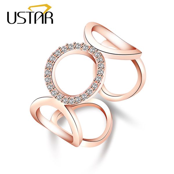 ustar hollow out round crystals wedding rings for women zircon finger engagement ring female jewelry opening adjustable size, Silver
ustar hollow out round crystals wedding rings for women zircon finger engagement ring female jewelry opening adjustable size, Silver