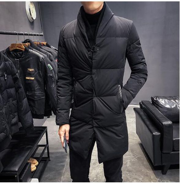 men's korean version of boutique special personality fashion embroidery winter long baseball collar cotton jacket and down jacket / m-5, Black
men's korean version of boutique special personality fashion embroidery winter long baseball collar cotton jacket and down jacket / m-5, Black