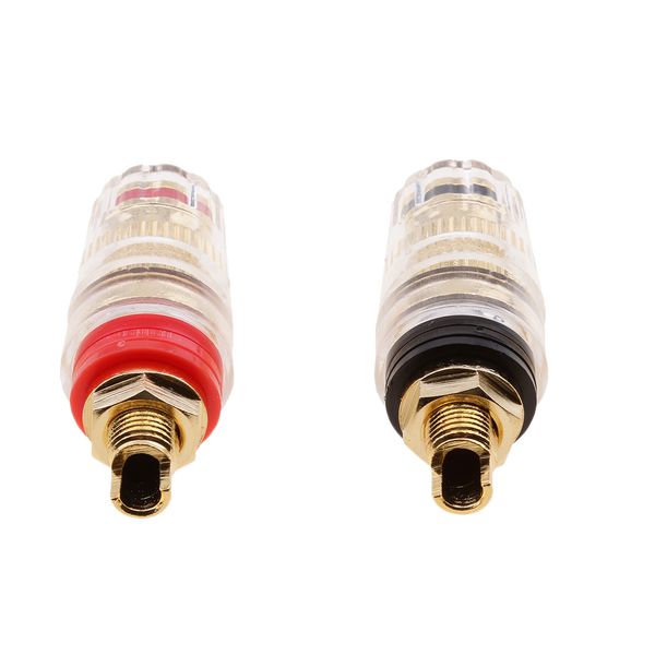 4mm banana plug, 2-pack pure copper binding post for amplifier speaker terminal socket connector -transparent plastic cover
4mm banana plug, 2-pack pure copper binding post for amplifier speaker terminal socket connector -transparent plastic cover