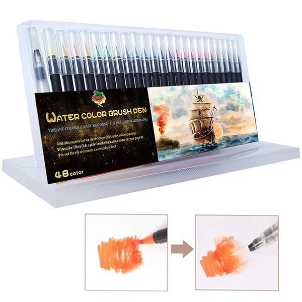 72 watercolor brush pens set coloring books manga watercolor art marker
72 watercolor brush pens set coloring books manga watercolor art marker