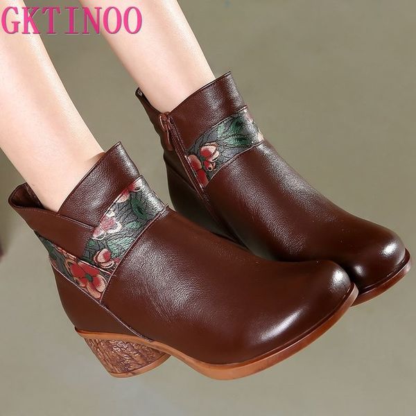 gktinoo national style retro printing women genuine leather boots woman thick heel plush warm boots mother comfort winter shoes, Black
gktinoo national style retro printing women genuine leather boots woman thick heel plush warm boots mother comfort winter shoes, Black