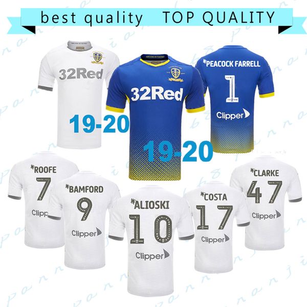 MAN + KIDS centenary Leeds United 19 20 home soccer jersey ROOFE BAMFORD ALIOSKI jerseys 2019 2020 CENTENARY football kit shirts