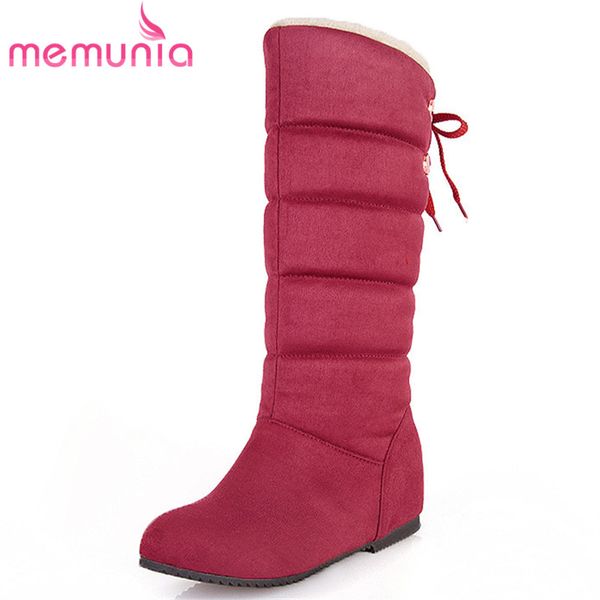memunia 2018 new arrival winter shoes woman mid calf boots round toe lace up comfortable boots ladies keep warm snow, Black
memunia 2018 new arrival winter shoes woman mid calf boots round toe lace up comfortable boots ladies keep warm snow, Black