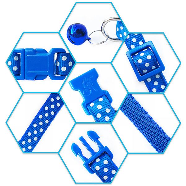 nylon with bell pet cute fashion round dot print dog cat puppy charm adjustable lovely safety collars 1pc new buckle
nylon with bell pet cute fashion round dot print dog cat puppy charm adjustable lovely safety collars 1pc new buckle
