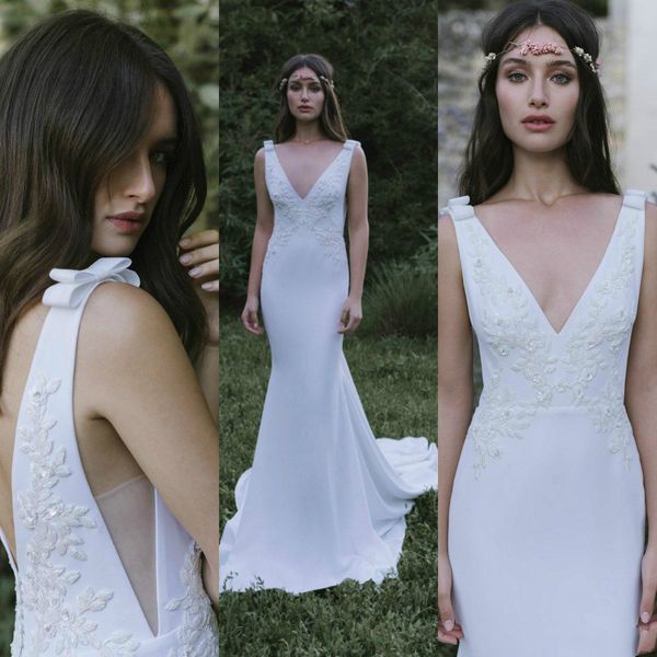lihi hod mermaid country 2019 свадебные платья очаровательные аппликации с v-образным вырезом свадебное платье атласное платье с скользящим, White
lihi hod mermaid country 2019 свадебные платья очаровательные аппликации с v-образным вырезом свадебное платье атласное платье с скользящим, White