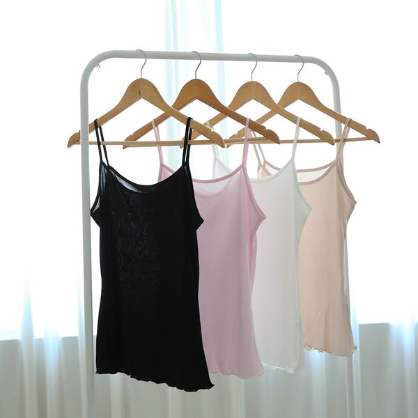 spring and summer v neck ruffles 100% silk camisole female short spaghetti strape undershirt loose plus size solid tank top, Black;white
spring and summer v neck ruffles 100% silk camisole female short spaghetti strape undershirt loose plus size solid tank top, Black;white