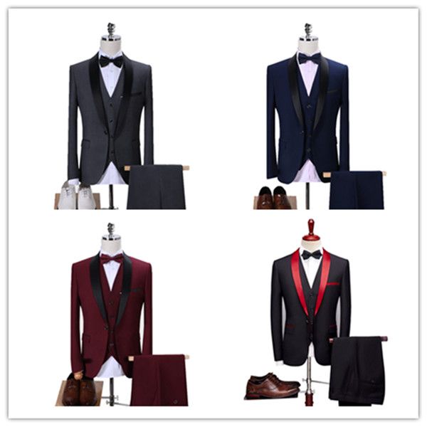 setwelldrees slim fit custom made men suits wedding tuxedo shawl lapel 3 pieces of suit party prom suit(jacket + pants + vest, Black;gray
setwelldrees slim fit custom made men suits wedding tuxedo shawl lapel 3 pieces of suit party prom suit(jacket + pants + vest, Black;gray