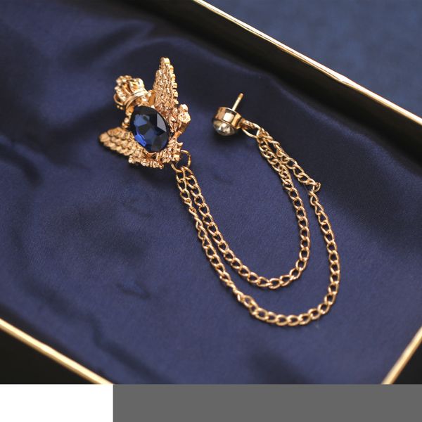 chain brooch korean suit eagle with drill collar needle tassel suit collar needle korean pin, Gray
chain brooch korean suit eagle with drill collar needle tassel suit collar needle korean pin, Gray