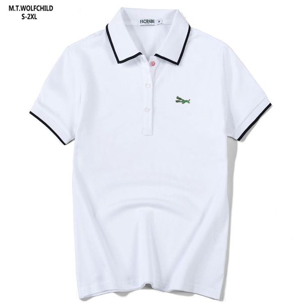 2020 summer womens short sleeve polos shirts embroidery- casual cotton lady tees fashion slim female s-2xl, White
2020 summer womens short sleeve polos shirts embroidery- casual cotton lady tees fashion slim female s-2xl, White