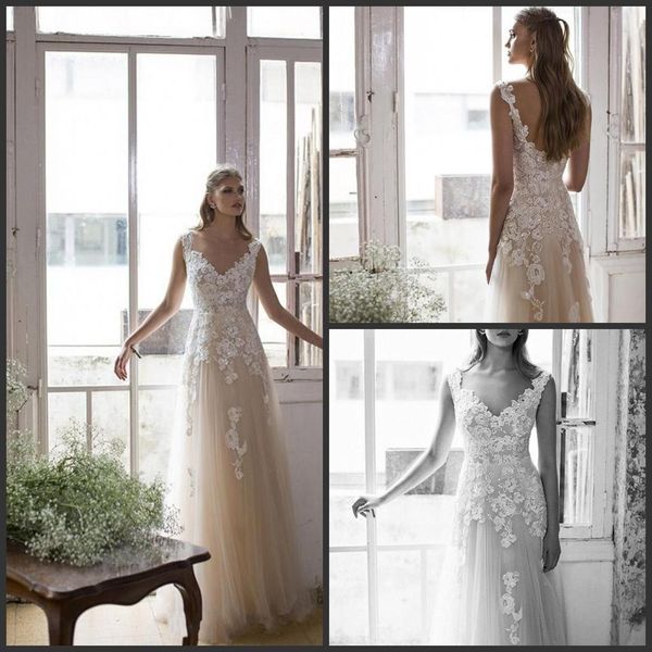lilium illusion illusion lace 2019 new beach wedding dresses v-neck a-line tulle bridal dresses vintage wedding gowns 1191, White
lilium illusion illusion lace 2019 new beach wedding dresses v-neck a-line tulle bridal dresses vintage wedding gowns 1191, White