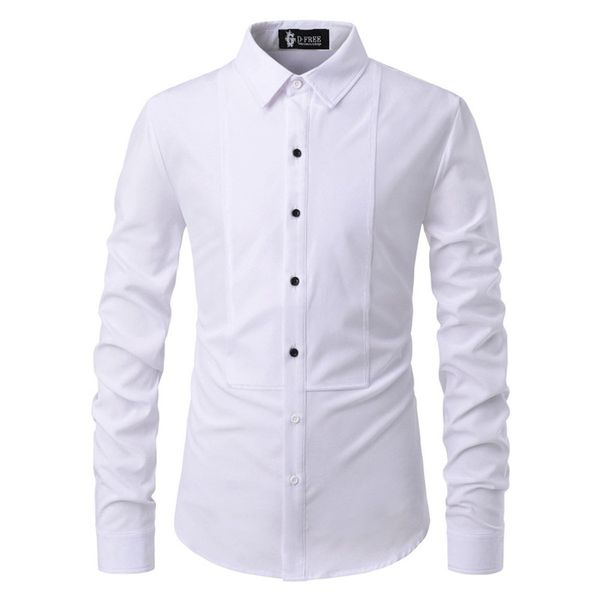 high-quality european american men's self-cultivation fashion personality cut and splice simple casual long-sleeved shirt dc96, White;black
high-quality european american men's self-cultivation fashion personality cut and splice simple casual long-sleeved shirt dc96, White;black