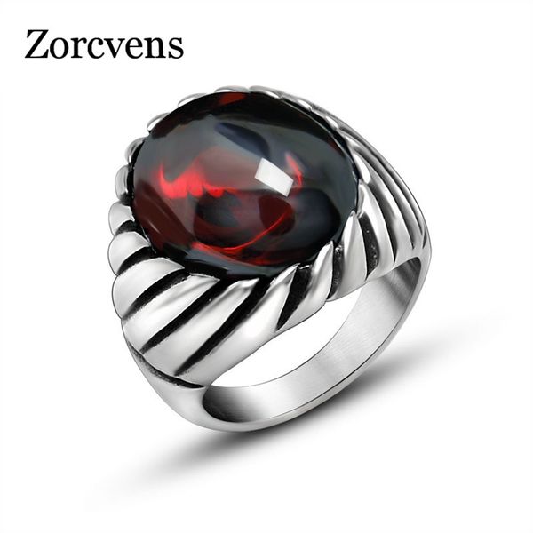 zorcvens new design ring vintage black red finger ring fashion noble luxury elegant charm stainlee steel for men, Golden;silver
zorcvens new design ring vintage black red finger ring fashion noble luxury elegant charm stainlee steel for men, Golden;silver