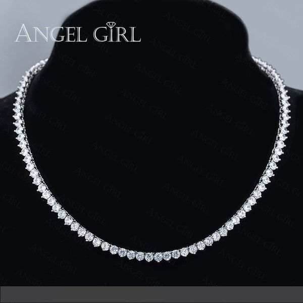 angelgirl подвески блестящие 18 дюймов три зубца 4 мм циркон теннис серебро и золото цвет ожерелье для женщин и мужчин бренд ювелирных издел, Silver
angelgirl подвески блестящие 18 дюймов три зубца 4 мм циркон теннис серебро и золото цвет ожерелье для женщин и мужчин бренд ювелирных издел, Silver