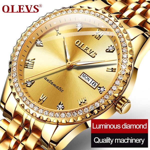 olevs brand fashion business men's mechanical watch water-resistant luminous hands, luxury gold-tone rhinestone men's watch, Slivery;brown
olevs brand fashion business men's mechanical watch water-resistant luminous hands, luxury gold-tone rhinestone men's watch, Slivery;brown